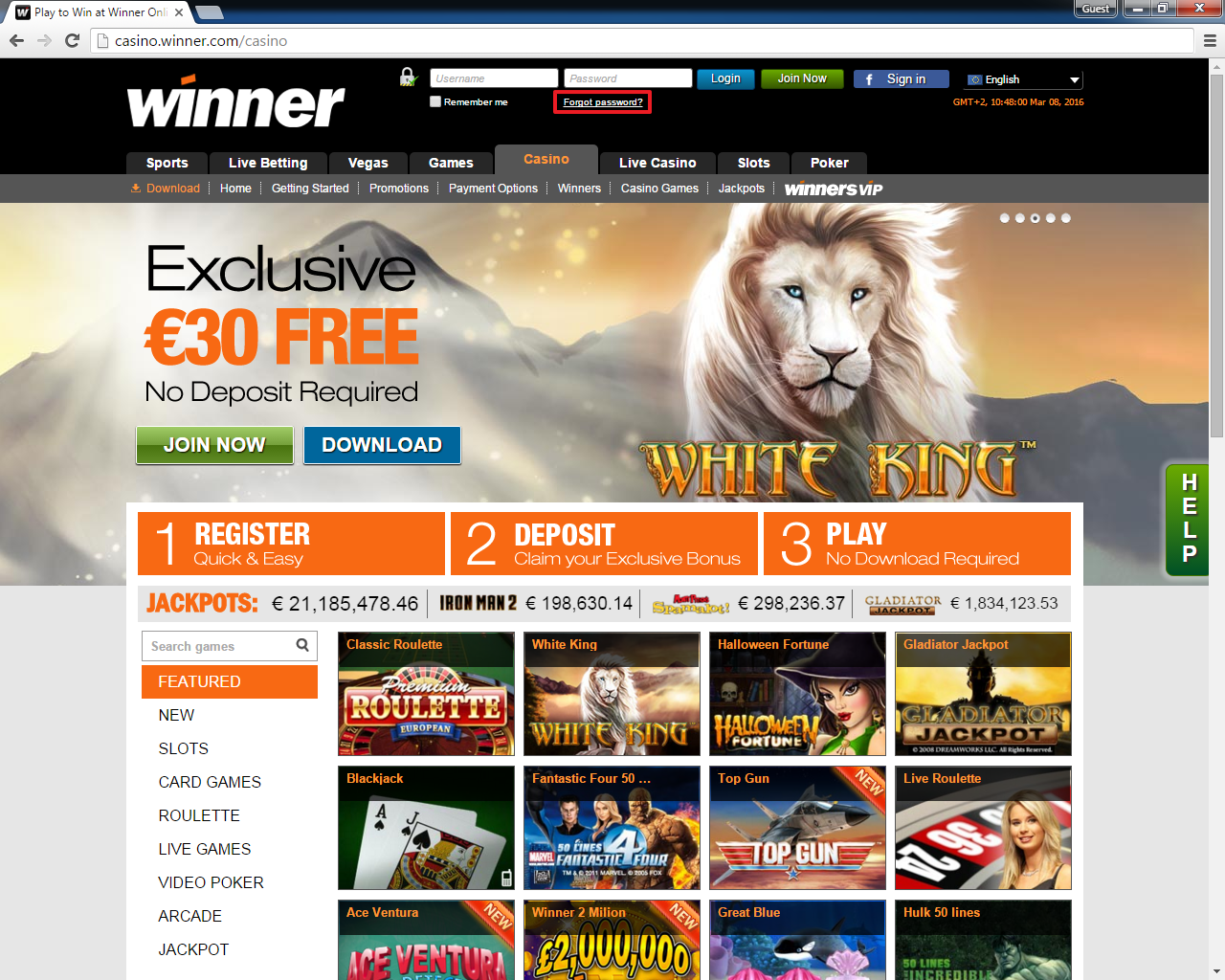 Winner casino login 3